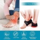 ARRRD® 2 db gél saroktámasz szett - Azonnali fájdalomcsillapítás plantáris fasciitis, sarokcsontkinövés és íngyulladás esetén, fekete S méret