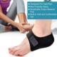 ARRRD® 2 db gél saroktámasz szett - Azonnali fájdalomcsillapítás plantáris fasciitis, sarokcsontkinövés és íngyulladás esetén, fekete S méret