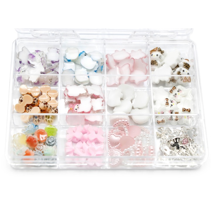 Figurine 3D volumetrice pentru manichiura, set D7