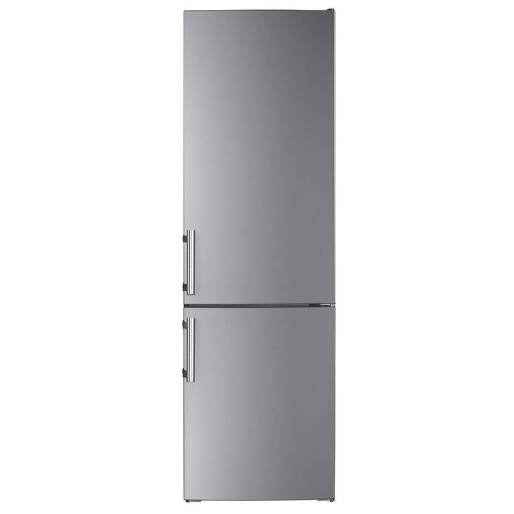 Combina frigorifică Geratek Sterling, 262 l, otel inoxidabil, 180 cm