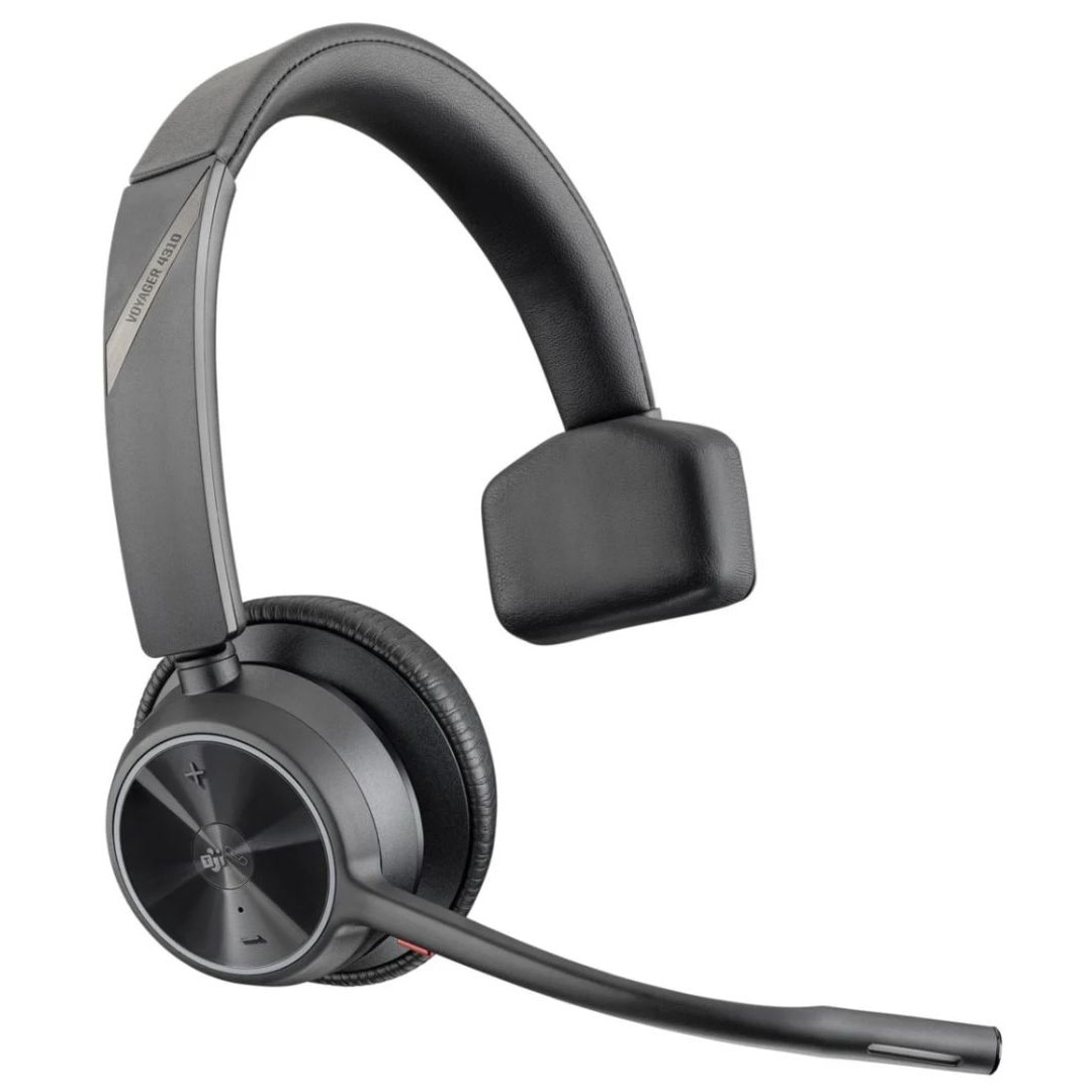 Casti Bluetooth Poly Voyager 4310 UC, microfon, negru