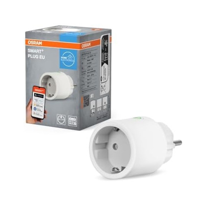Priza inteligentă OSRAM SMART+ Schuko, WiFi Matter, 2300W, 1 buc