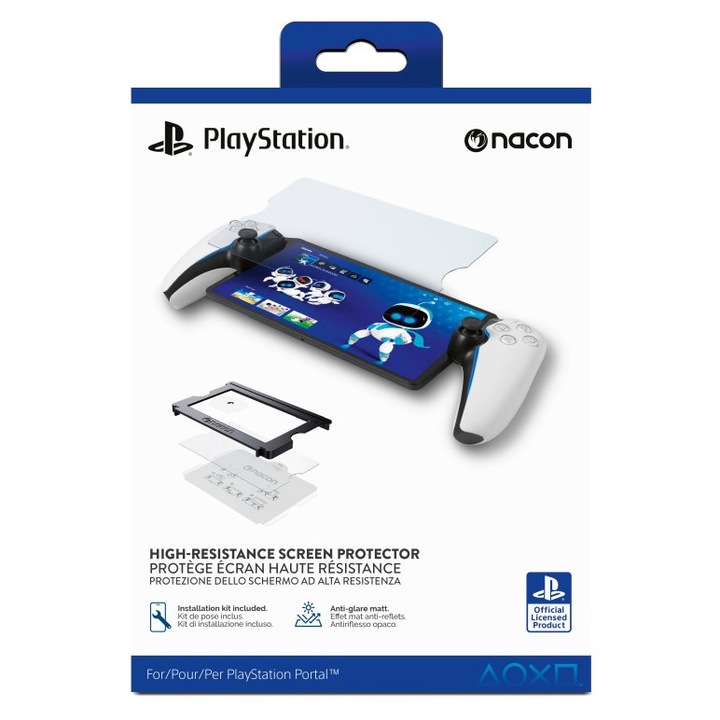Протектор за екран, Nacon PSOFPORTFORCEGLASS, PlayStation Portal, 9H, Закалено стъкло, Прозрачен