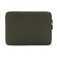 Husă laptop Pipetto Expand Sleeve, rezistentă la apă, buzunar extensibil, verde închis, 13.6x14 inch