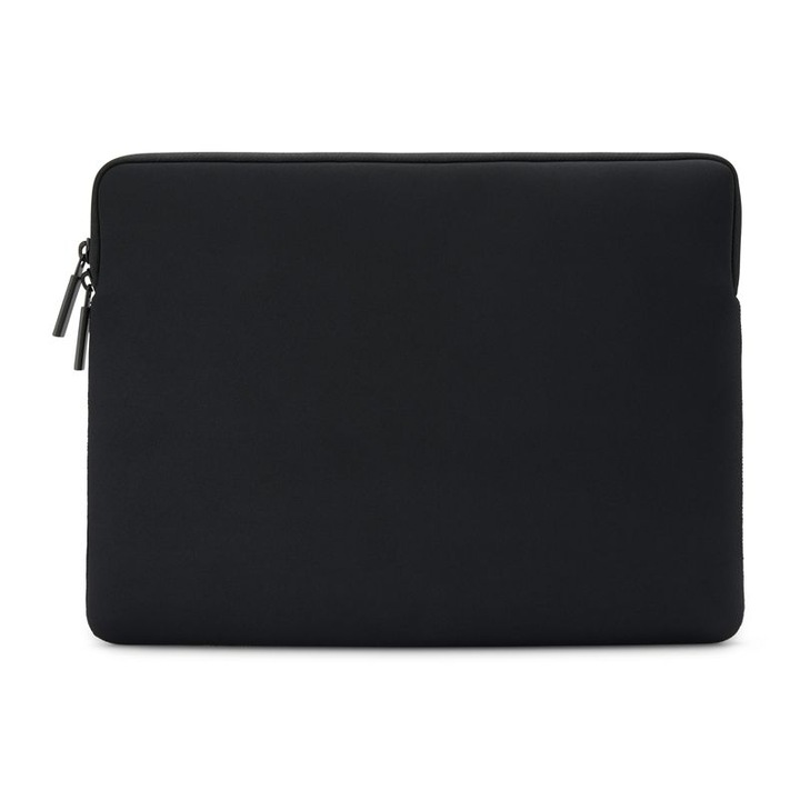 Husă laptop Pipetto Classic Fit, neopren 4 mm, protecție 360°, neagră, 13x14 inch