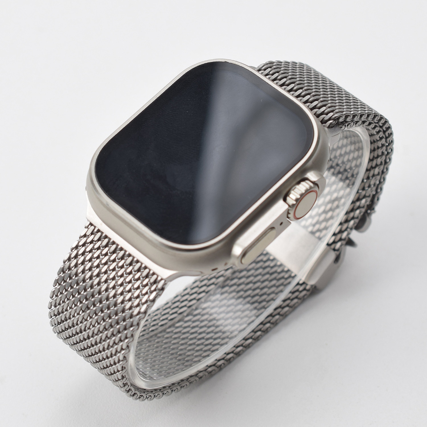 Curea din titan pentru Apple Watch Ultra 3，Bratara Milanese din