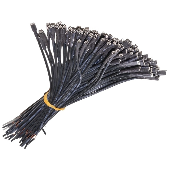 Papuci electrici cu fir tip mama 2, 8mm, set 100 bucati, pentru conexiuni rapide, 10cm