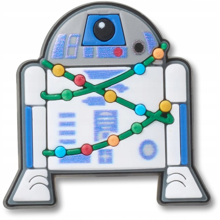 Accesoriu pentru incaltaminte, Crocs, Jibbitz R2D2 Christmas, Multicolor, 1 bucata