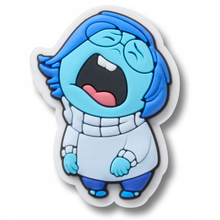 Accesoriu pentru incaltaminte, Crocs, Jibbitz Pixar Inside Out Sadness, Multicolor, 1 bucata