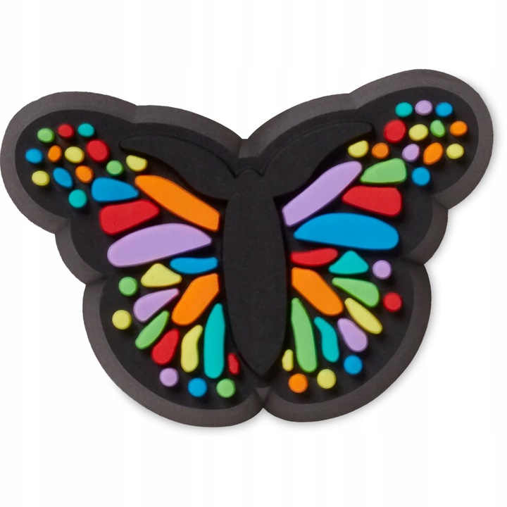 Accesoriu pentru incaltaminte, Crocs, Jibbitz Tiny Colorful Butterfly, Multicolor, 1 bucata