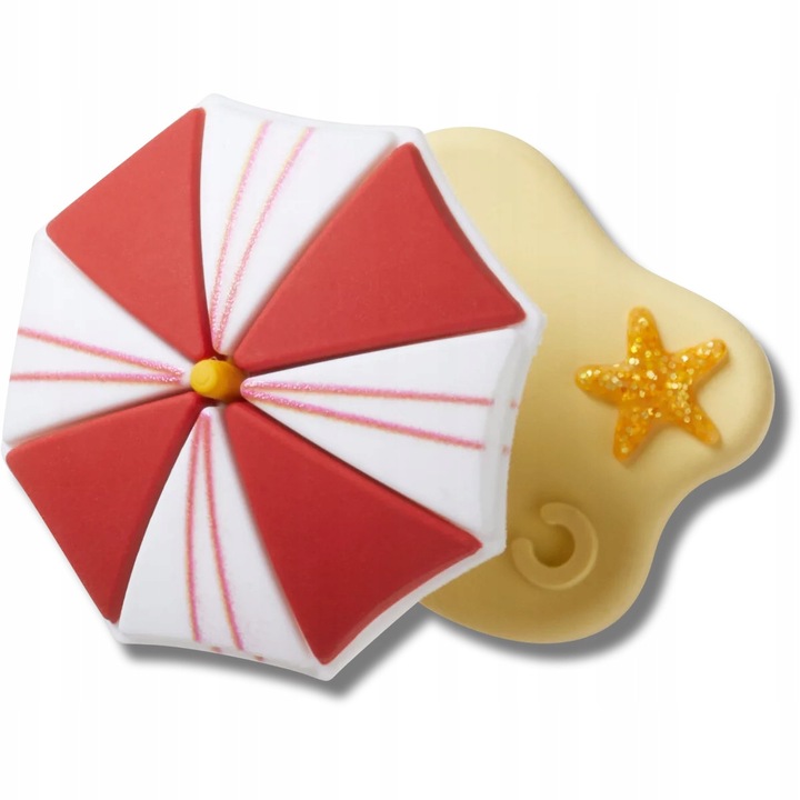 Accesoriu pentru incaltaminte, Crocs, Jibbitz 3D Holiday Beach Umbrella, Multicolor, 1 bucata