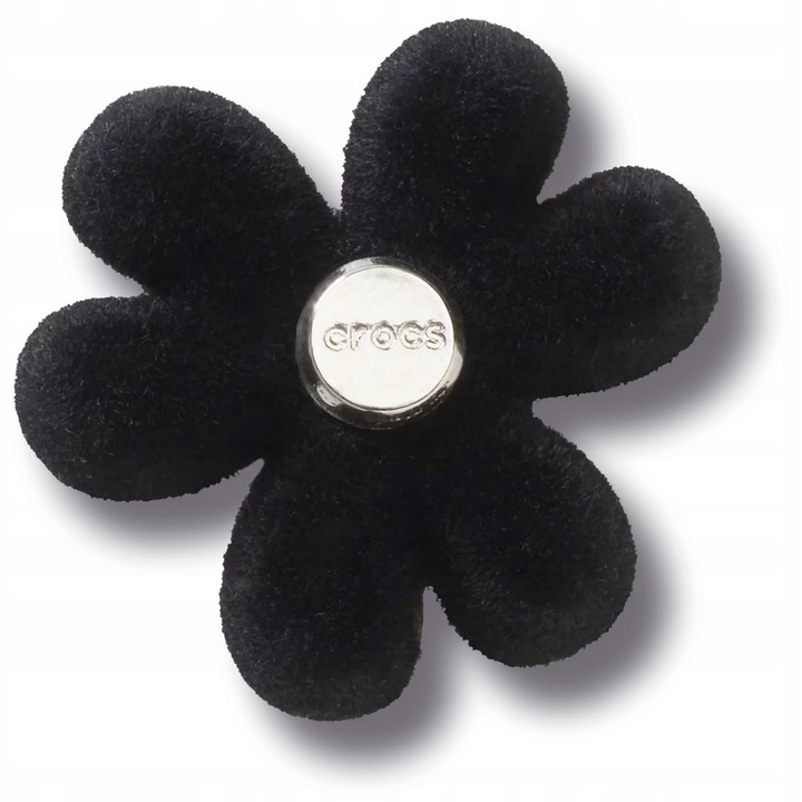 Аксесоар за обувки, Crocs, Jibbitz Black Velvet Flower 4, Многоцветен, 1 брой