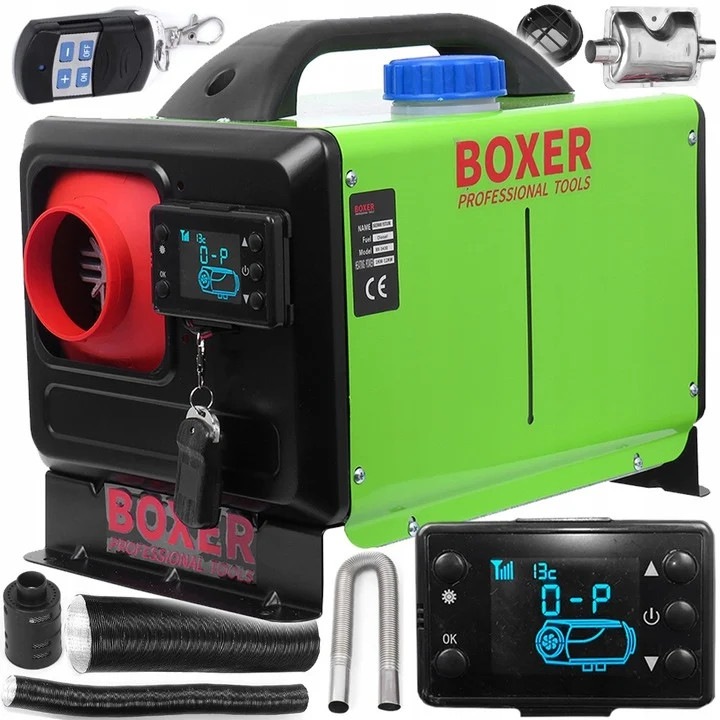 Sirocou, incalzitor stationar portabil 12-24 220V 12kW display LCD, cu telecomanda si bluetooth (BX-3430)