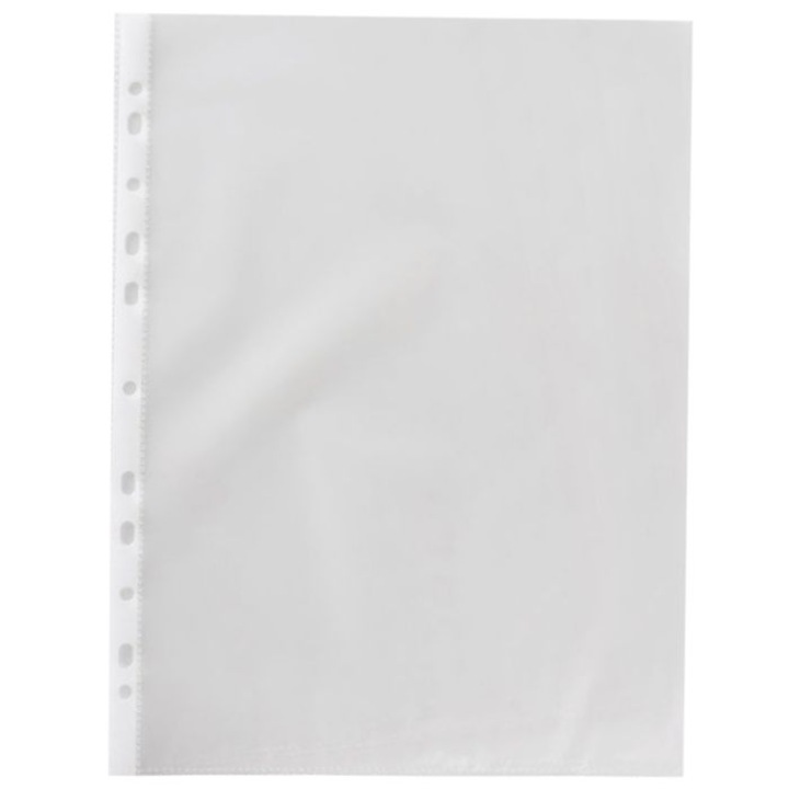 File de protecție A4, transparent, set 25 buc, cu perforații standard ...