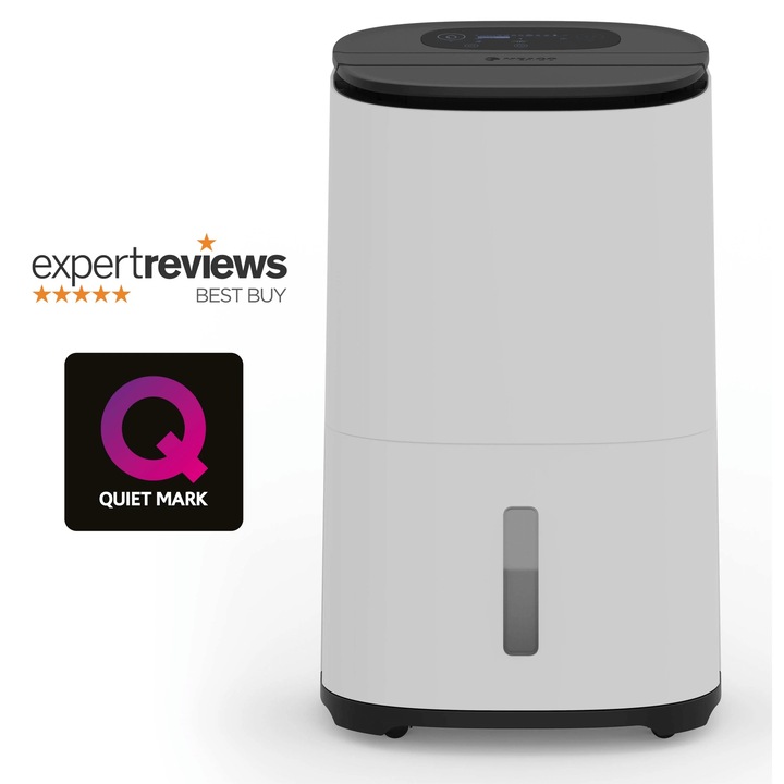 Dezumidificator si purificator MeacoDry Arete Two 12L, WiFi, Capacitate 12L /24h, Pentru 40 m2, HEPA H13, Timer, Child Lock