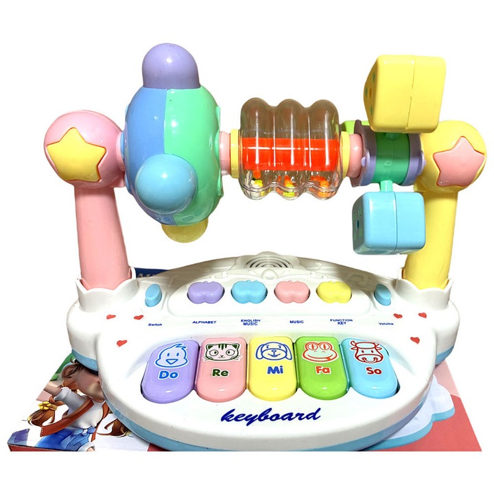 Jucarie muzicala pian, multicolor