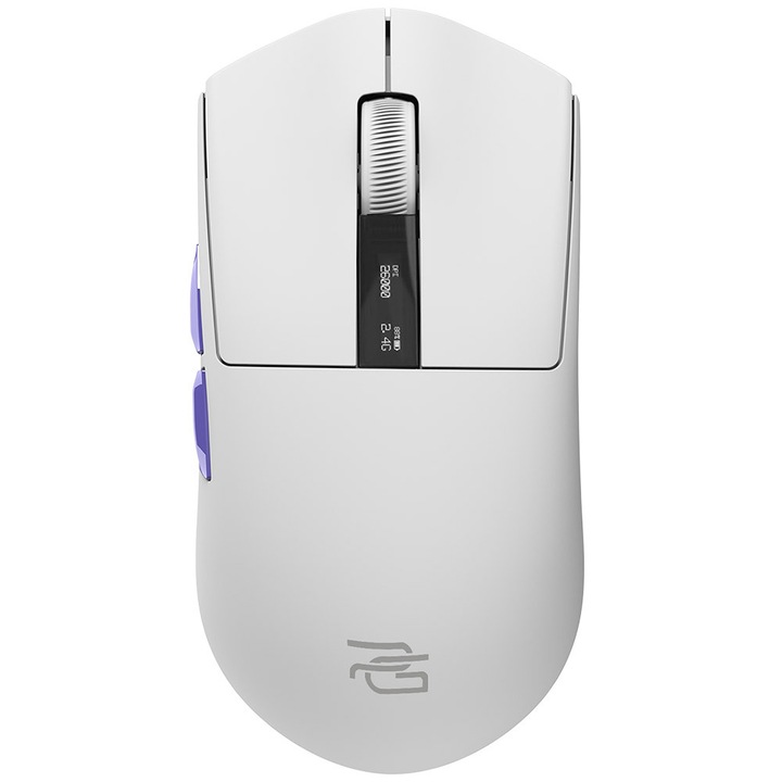 Mouse wireless gaming Proove Jester 8K, OLED, 7 butoane, Alb