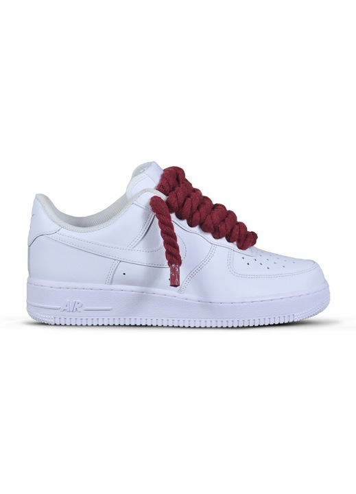 Pantofi Sport Nike Air Force 1 Low, Siret Rope, Alb