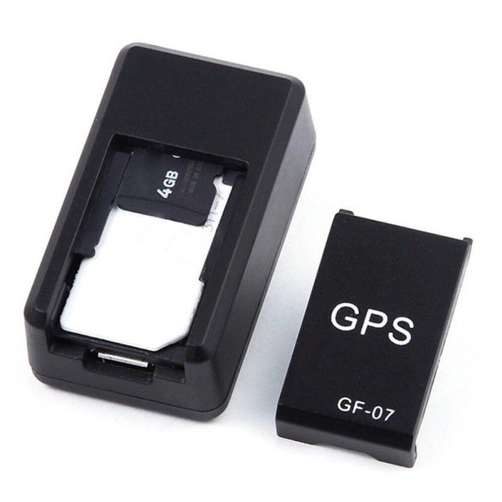 Mini GPS Tracker TehnoFusion, Localizare GPS, Microfon, SIM, Prindere Magnetica, Negru