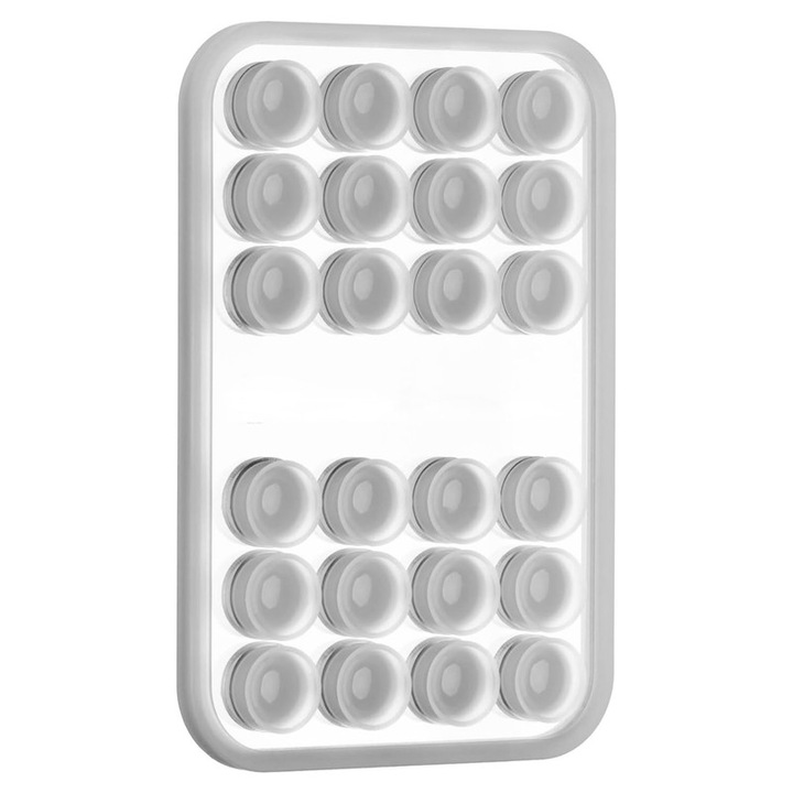 Suport Adeziv Universal cu ventuza, RASK, Prindere pe faianta/geam, potrivit pentru Tik-Tok/Selfie/Vizionare Video, Transparent