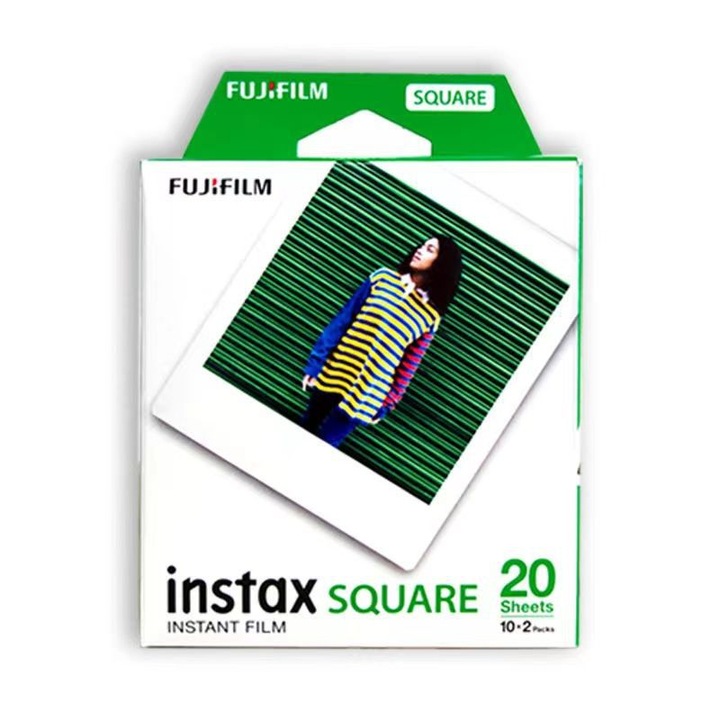 Film foto instant, 20 expuneri, format patrat 1:1, 4 inch, set