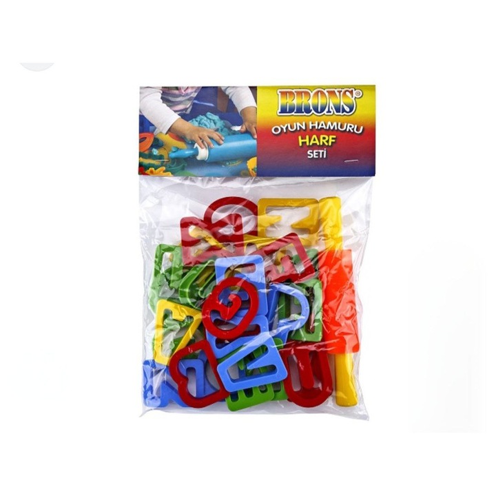 Műanyag Betűforma Készlet, BRONS, Többszínű, Kreatív Tevékenységek, Oktató