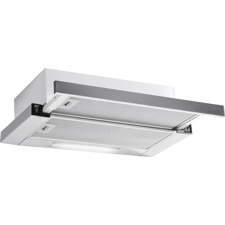 Hota telescopica Hausberg, 2 motoare 95W, 60 cm, inox