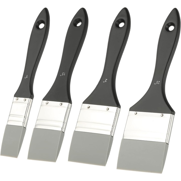 Set 4 pensule din silicon HOUKEA, negru, 2, 5x3, 8x5x6, 35cm