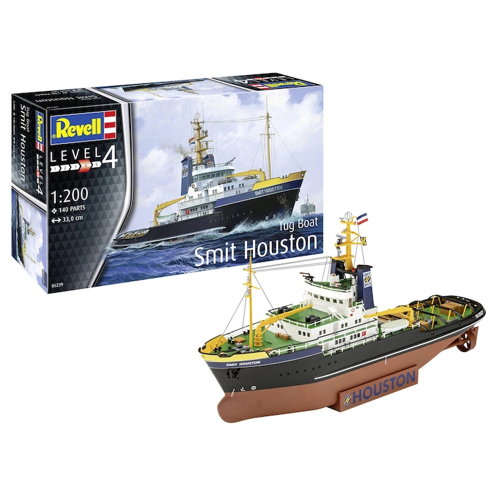 Kit model remorcher oceanic Smit Houston, Revell, 1:200, 140 piese, 330mm, plastic