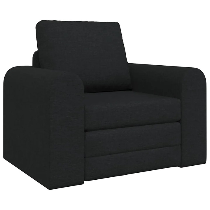 Pat canapea vidaXL, Negru 98 x 71 x 83 cm tesatura