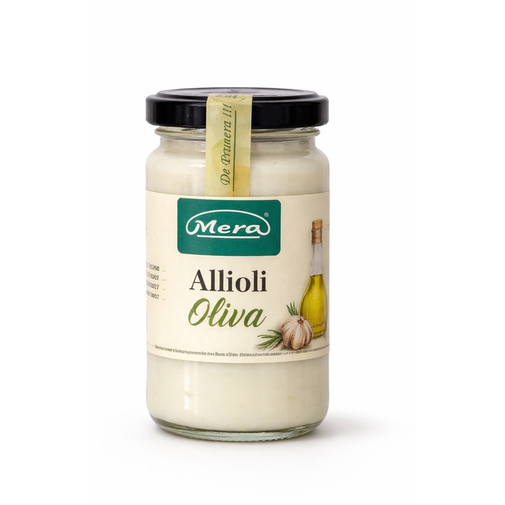 SOS Alioli Mera cu ulei de măsline, 90 gr, cremă, aromat