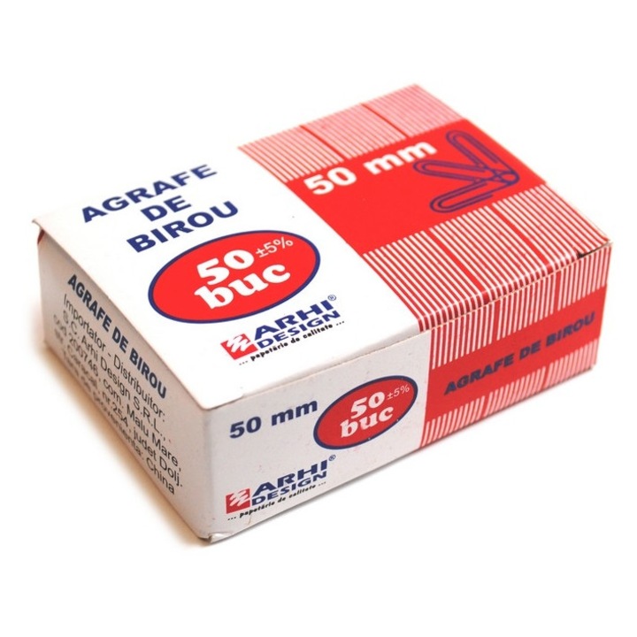 Agrafe de birou nr. 5 - 50 mm, set 5 cutii