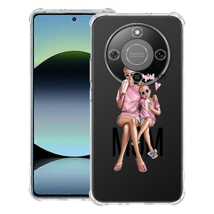 BestCase® Ütésálló tok 1.5mm Kompatibilis Honor Magic8 Lite, Girl Mom Mama of Drama design, megerősített 4 sarok, 3128364 AS 558