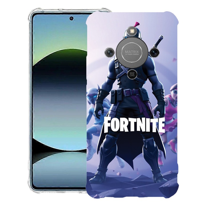 BestCase® Husa Anti Shock 1.5mm Compatibila cu Honor Magic8 Lite, cu Design Fortnite, Reinforced 4 Corners, 3128364 AS 1689