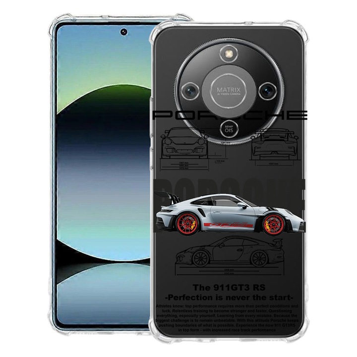 BestCase® Husa Anti Shock 1.5mm Compatibila cu Honor Magic8 Lite, cu Design Fast Car, Reinforced 4 Corners, 3128364 AS 1883