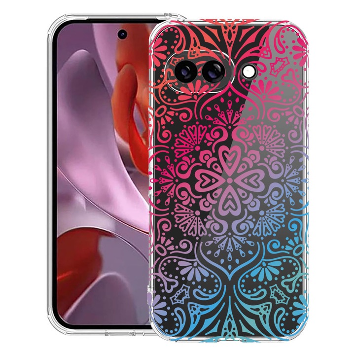 BestCase® Husa Anti Shock 1.5mm Compatibila cu Google Pixel 10a, cu Design Mandala Color, Reinforced 4 Corners, K2 3128359 AS 72