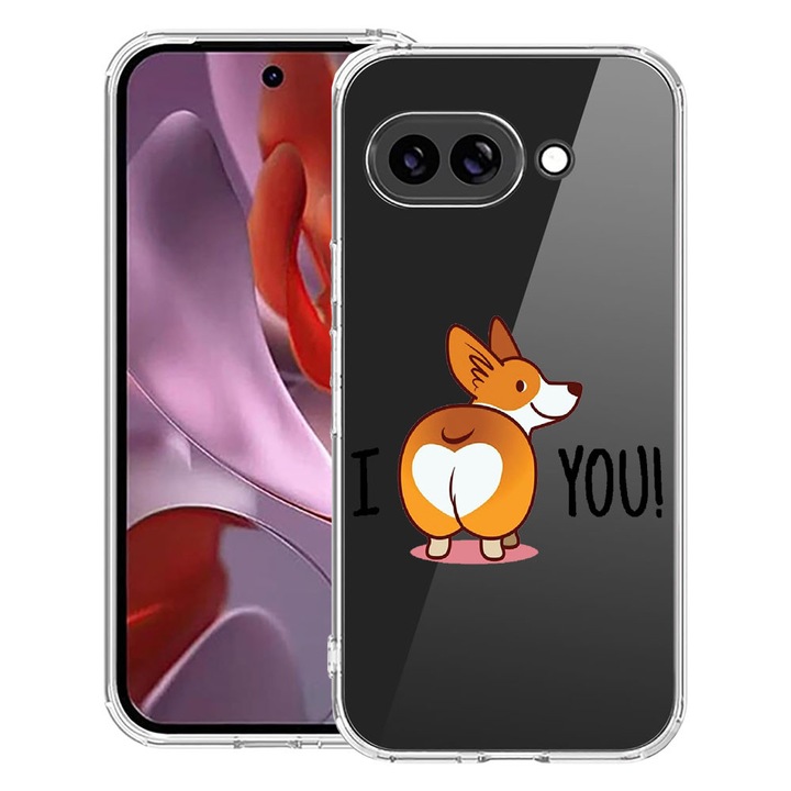 BestCase® Husa Anti Shock 1.5mm Compatibila cu Google Pixel 10a, cu Design Sweet doggy Emoji, Reinforced 4 Corners, 3128359 AS 593