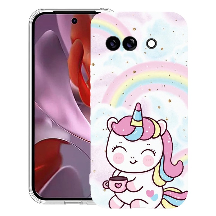 BestCase® Husa Anti Shock 1.5mm Compatibila cu Google Pixel 10a, cu Design Little Unicorn, Reinforced 4 Corners, 3128359 AS 1212