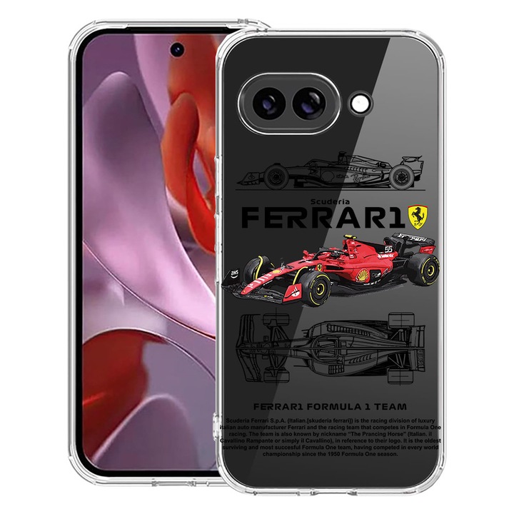 BestCase® Husa Anti Shock 1.5mm Compatibila cu Google Pixel 10a, cu Design Scuderia, Reinforced 4 Corners, 3128359 AS 1861