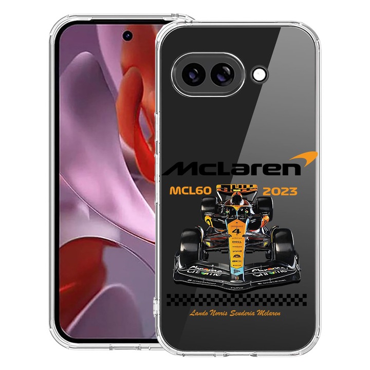 BestCase® Husa Anti Shock 1.5mm Compatibila cu Google Pixel 10a, cu Design McLaren, Reinforced 4 Corners, 3128359 AS 1877