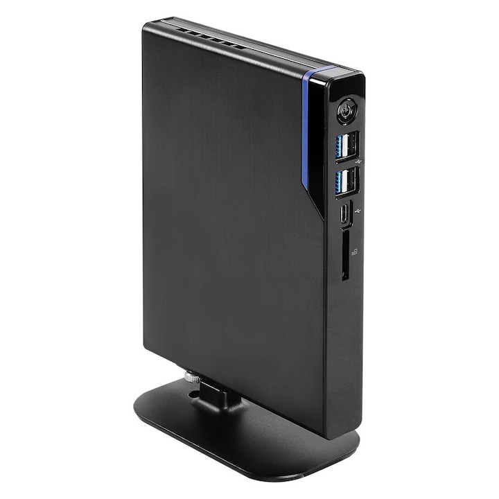 Mini PC, ASRock, MARS 4205U, Intel Celeron N4205U, Negru, 194x150x26mm