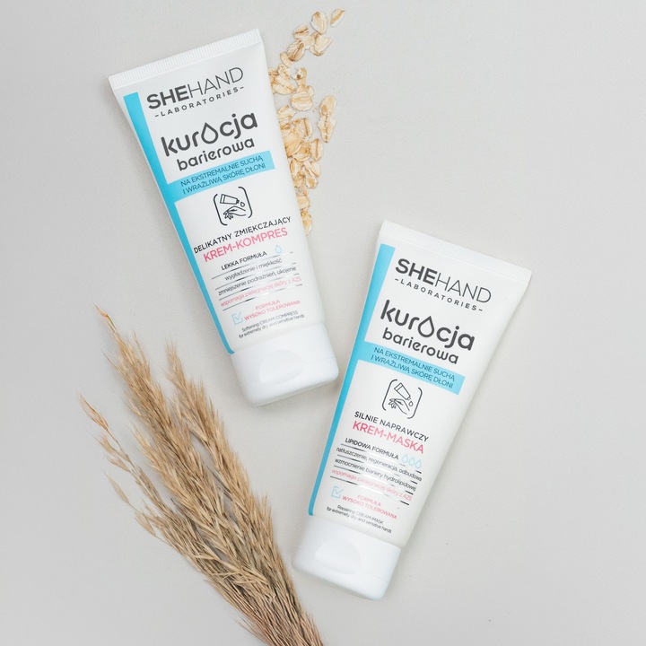 Kézkrém maszk, She Cosmetics, SheHand, intenzív helyreállítás nagyon száraz kezekre, 75 ml