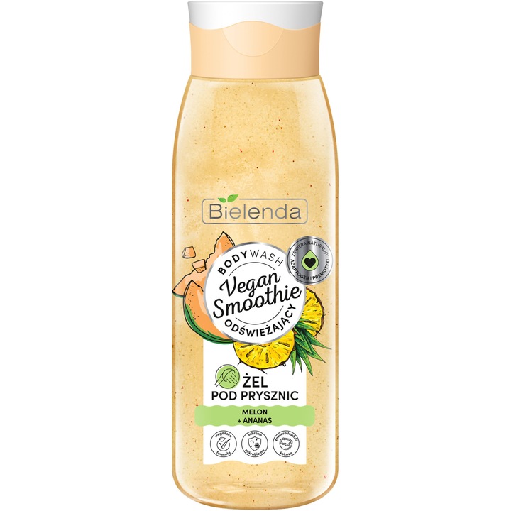 Tusfürdő, Bielenda, Vegan Smoothie, dinnye + ananász, 400 g