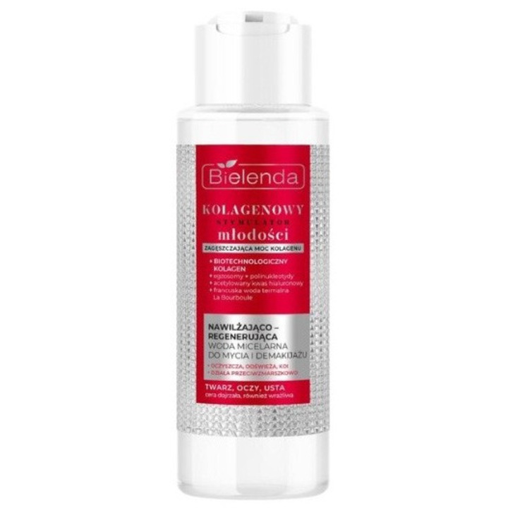 Apa micelara, Bielenda, Collagen Youth Stimulator, regenerare și demachiere, 400 ml