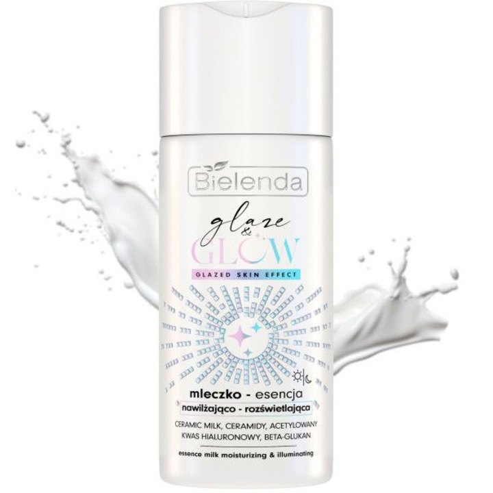 Esența faciala laptoasa, Bielenda, Glaze & Glow, hidratare și iluminare, 120 ml