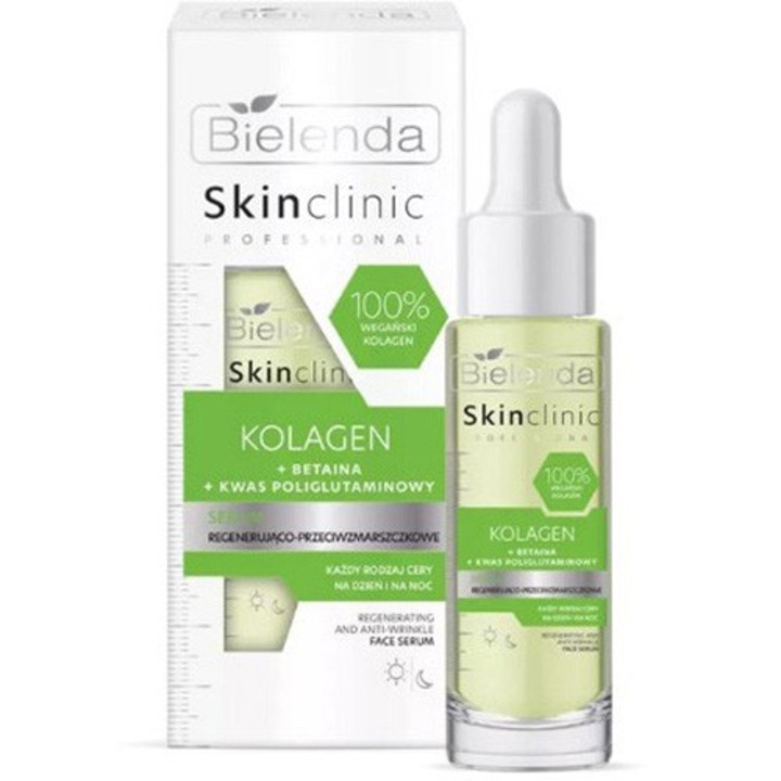 Серум с колаген Bielenda, Skin Clinic Professional, Регенериращ и против бръчки, 30 мл