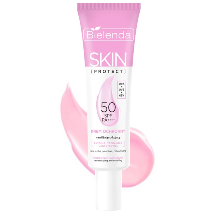 Crema SPF 50, Bielenda, Skin Protect, hidratare și calmare, 40 ml