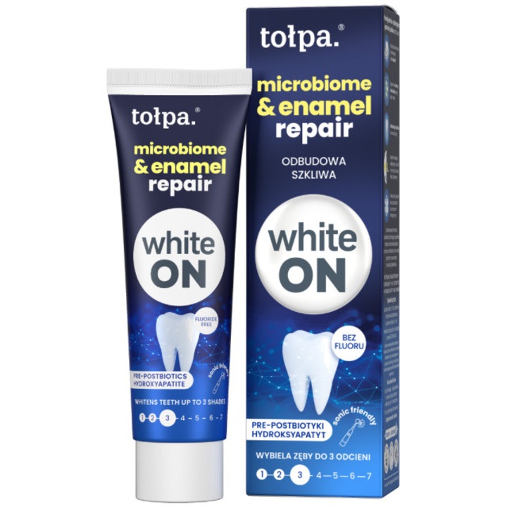 Fogkrém, On, White Microbiome & Enamel Repair, zománcjavítás és mikrobiom egyensúly, 75 ml