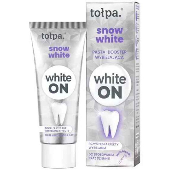 Fogkrém, On, Snow White, gyengéd fehérítés a természetes mosolyért, 50 ml