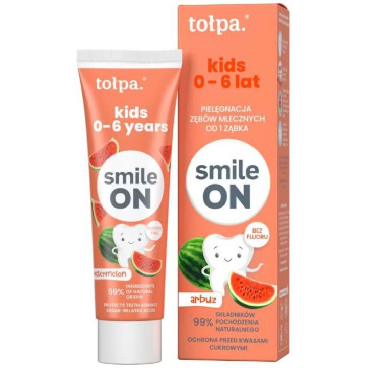 Gyerek fogkrém, On, gyengéd védelem, 0-6 év, dinnye ízű, 75 ml